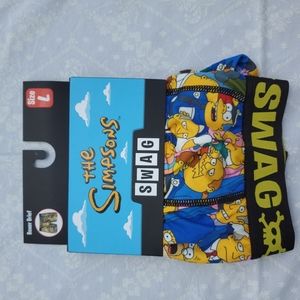 SWAG The Simpsons Boxer Underwear Shorts - Stretch Spandex - Size Large